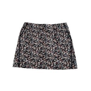 Ann Taylor LOFT Skirt Size 16 Amazing details Black Pink Blue Floral A Line